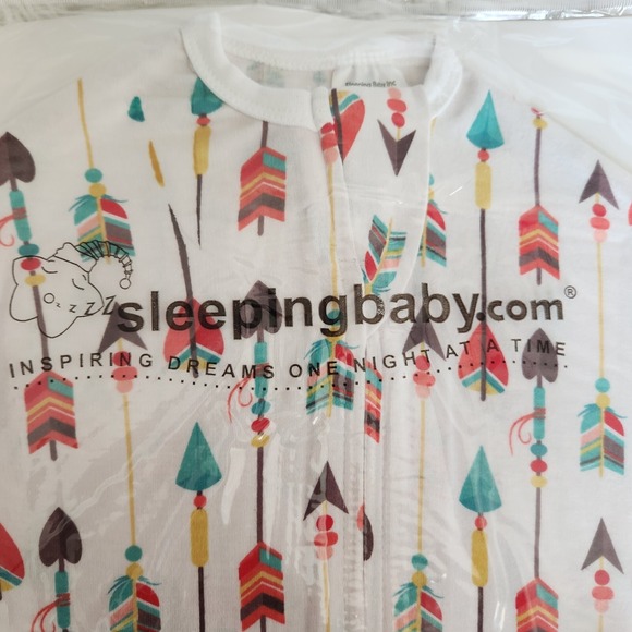 2-PK SLEEPING BABY Zipadee-Zip Sleeping Sack Cotton 3M-6M Extra Small Arrows NEW - Picture 9 of 16